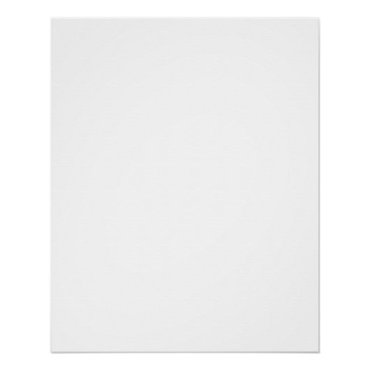 Modern Custom white simple Design Add Photo /Text Poster (Vorderseite)