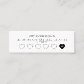 Modern Customer Loyalty Card For Small Business Treuekarte (Vorderseite)