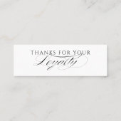 Modern Customer Loyalty Card For Small Business Treuekarte (Rückseite)