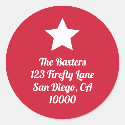 Modern Cut Roter Aufkleber (Vorderseite)