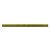 Modern Cute Black & Gold Stripes Holiday Satinband (Vorderseite)