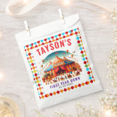 Modern Cute Circus Carnival 1st Birthday Geschenktütchen (Ausgeschnitten)