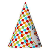 Modern Cute Circus Carnival 1st Birthday Partyhütchen (Links)