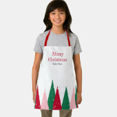 Modern Cute Colorful Christmas Tree Kids Schürze (Insitu)