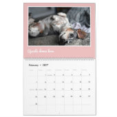 Modern Cute Dachshund Custom Pet Photos Kalender (Feb 2027)