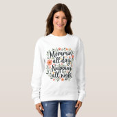 Modern Cute Floral Mother's Day, Botanical Mama Sweatshirt (Vorne ganz)