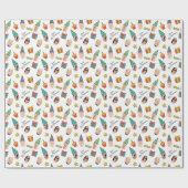 Modern Cute Funny Birthday Photo  Geschenkpapier (Flach)