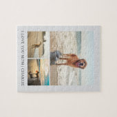 Modern Cute I Love You Mom Dogs Pet Photo Collage Puzzle (Horizontal)