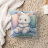 Modern Cute Pastel Bunny Kissen (Decke)