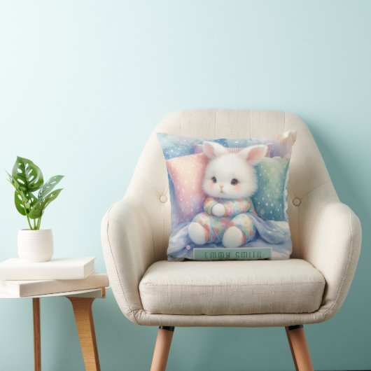 Modern Cute Pastel Bunny Kissen (Stuhl )