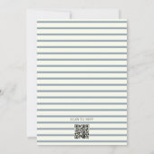 modern cute pastel first rodeo baby shower einladung (Rückseite)