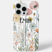 Modern cute pink spring flowers Case-Mate iPhone c Hülle (Rückseite)