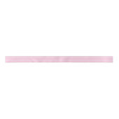 Modern Cute Pink Stripes Holiday Satinband (Vorderseite)