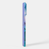 Modern cute Purple couple photos collage with name iPhone Hülle (Rechte Seite)