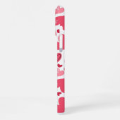 Modern Cute Red & Pink Hearts Valentines   iPhone Hülle (Linke Seite)