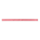 Modern Cute Red & Pink Stripes Holiday Satinband (Vorderseite)