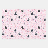 Modern Cute Spooky Ghost Halloween Geschenkpapier Set (Vorderseite)