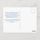 Modern Cyber Security Computer Technology Company Postkarte (Rückseite)