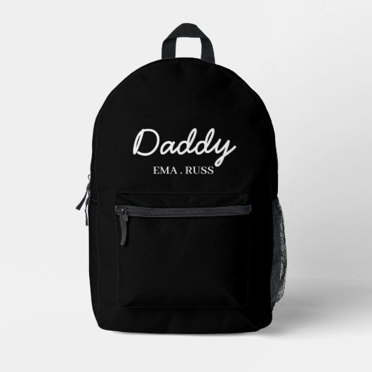 Modern Dad | Benutzerdefiniertes Design mit Kinder Bedruckter Rucksack (Vorderseite)