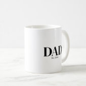 Modern Dad Established Mug Kaffeetasse (VorderseiteRechts)