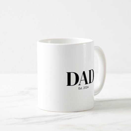 Modern Dad Established Mug Kaffeetasse (VorderseiteRechts)