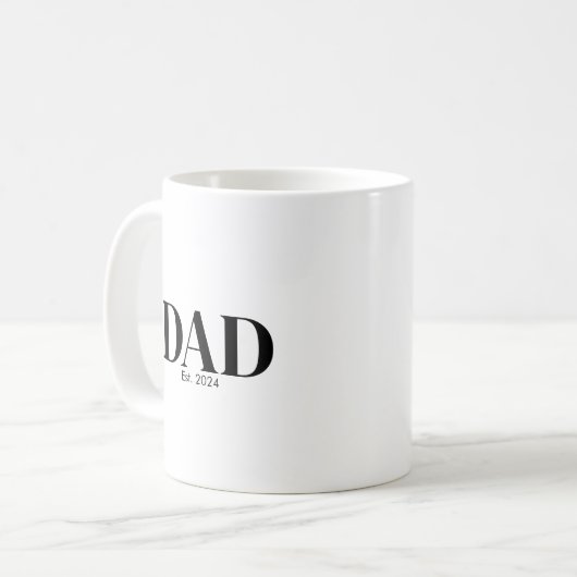 Modern Dad Established Mug Kaffeetasse (Vorderseite Links)