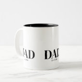Modern Dad Established Mug Zweifarbige Tasse (Vorderseite Links)