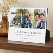 Modern Dad Photo Collage Fathers Day keepsake Gift Fotoplatte