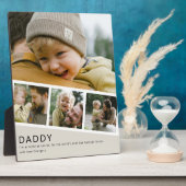 Modern Daddy Photo Strip Collage Fotoplatte (Seite)