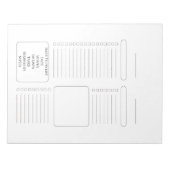 Modern Daily To-Do List Notepad Notizblock (Vorderseite)