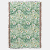 Modern Daisy Flowers Winter Decke (Vorderseite Vertikal)