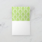 Modern Damask Green Personalisiert (Innenseite)