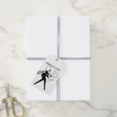 Modern Dance Green Geschenkanhänger (Mit Garn)
