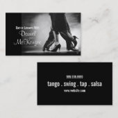 Modern Dance Instructor Business Card Visitenkarte (Vorne/Hinten)