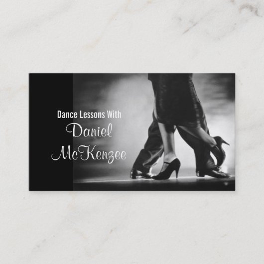 Modern Dance Instructor Business Card Visitenkarte (Vorderseite)