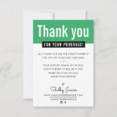 MODERN DANK IHNEN KAUFENTHALTSTITEL DANKESKARTE (Vorderseite)