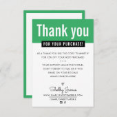 MODERN DANK IHNEN KAUFENTHALTSTITEL DANKESKARTE (Vorne/Hinten)