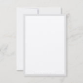 MODERN DANK IHRER Kunden niedliche schwarze Krawat Dankeskarte (Rückseite)