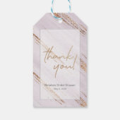 Modern Danke Brautparty Geschenkanhänger (Rückseite)