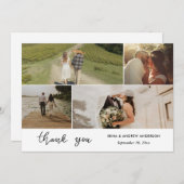 Modern Danke, dass Sie Script Wedding Foto (Vorne/Hinten)