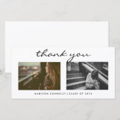 Modern danke graduierte Foto-Collage (Vorne/Hinten)