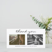 Modern danke graduierte Foto-Collage (Stehend Vorderseite)