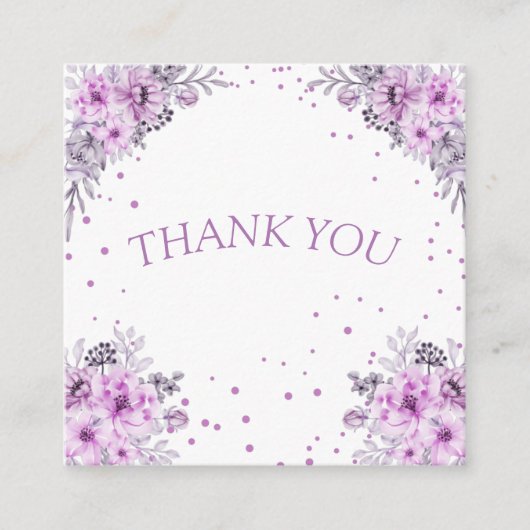 modern danke Hochzeit Rose danke Karte (Vorderseite)