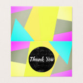 modern danke Ihnen geometrische abstrakte kunst (Außenseite Aufgefaltet)