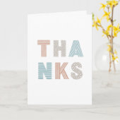 Modern danke Ihnen Typografie. beherzter Dank für Karte (Gelbe Blume)