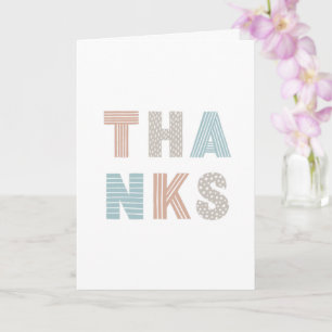 Modern danke Ihnen Typografie. beherzter Dank für Karte
