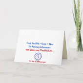 Modern danke Karten (Rückseite)