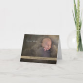 Modern Danke, New Baby Dankeskarte (Vorderseite)