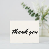 Modern Danke, Post Card Postkarte (Stehend Vorderseite)