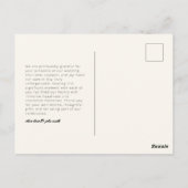 Modern Danke, Post Card Postkarte (Rückseite)